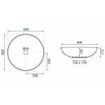 REA - Umyvadlo na desku Peru REA-U6031