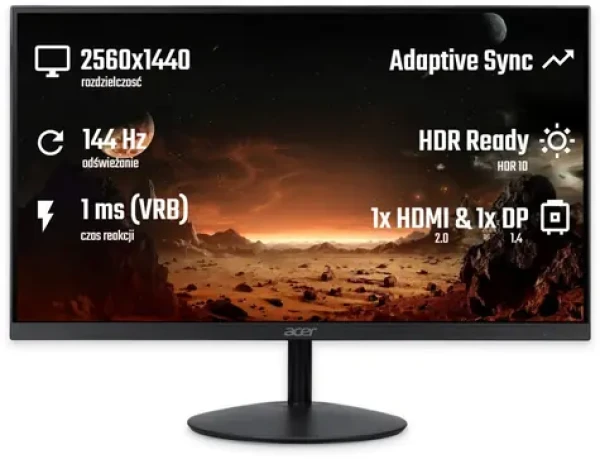 27" Acer SA272UP1bmipx / Monitor / IPS / QHD / 144Hz (UM.HS2EE.109)