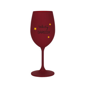 TEKUTÝ DÁREČEK - bordo sklenice na víno 350 ml