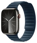 Devia Deluxe Magnetic Fiber Sea Blue / Řemínek / Apple Watch 44/45/46 mm / magnetický (6942297104631)