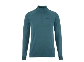 Craft Core Dry Active Comfort Zip pánské triko dlouhý rukáv zelená vel. L