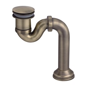 OMNIRES - ozdobný sifon vanového odpadu bronz /BR/ SYOM-W10BR