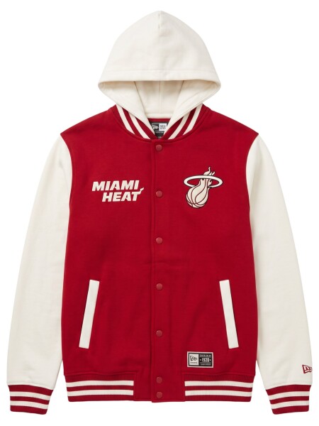 New Era Pánská bunda Miami Heat NBA Letterman Hooded Velikost: 2XL