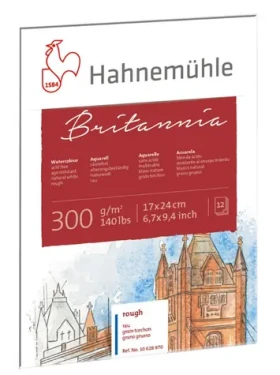 Hahnemühle Skicák Britannia Watercolour Rough 24x32cm/12 listů/300 g (10628971)