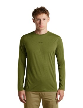 Pánské merino triko dlouhý rukáv ICEBREAKER Mens Merino 125 CL Sphere LS Tee C Block, Sphagnum/Dark Loden/Cb velikost: XL