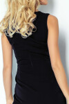 Dámské společenské šaty model 15042399 bez rukávů krátké černé Černá černá L - numoco