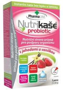 Mogador Nutrikaše probiotic s jahodami a vanilkou 180g (3x60g)