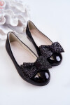 Dziecięce Wsuwane Czarne Balerinki Jelly 34