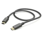 Hama USB-C - USB-C černá / Nabíjecí kabel / 1 m / 480 Mbit/s