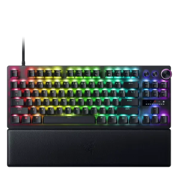 Razer Huntsman V3 Pro Tenkeyless černá / Herní klávesnice / opticko-analogová / 8KHz / Rapid Trigger / RGB / US Layout