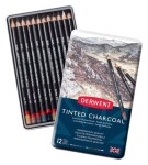 Sada 12ks barevných uhlů Tinted Charcoal Derwent