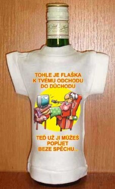 Divja Tričko na flašku tahle flaška je k tvému důchod
