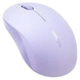 Silent Click M331 fialová / Bezdrátová optická myš / tichý klik / USB přijímač