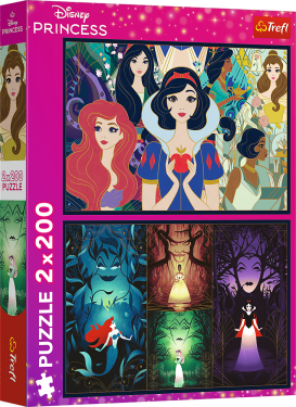 Puzzle 2x200 dílků Disney Princezny
