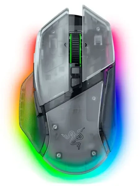 Razer Basilisk V3 35K průhledná / Bezdrátová herní myš / optická / 35000 DPI (RZ01-05240400-R3G1)