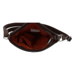 Trendy crossbody TriKolor, tmavě hnědá
