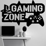 Samolepka Gaming zone Barva: růžová, Velikost: 40 x 24 cm