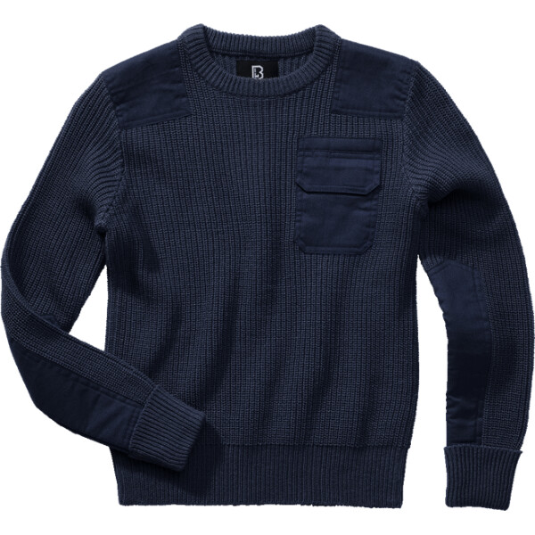 Brandit Svetr dětský Kids BW Pullover navy 122/128