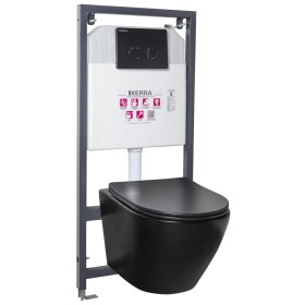 KERRA - Instalační set WC Delos BLM/Pacific Black 5907548115874