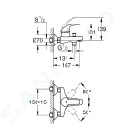 GROHE - Start Curve Vanová nástěnná baterie, chrom 23768000