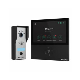 EVOLVEO DoorPhone AHD7, Sada domácího WiFi videotelefonu s ovládáním brány nebo dveří černý monitor EDF_546950