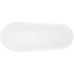 MEXEN/S - Dora volně stojící vana 150 x 75, bílá, sifon a přepad bílá 52071507500-20