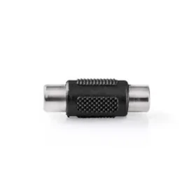 Nedis Mono audio adaptér RCA (F) - RCA (F) černá / poniklované (CAGB24950BK)