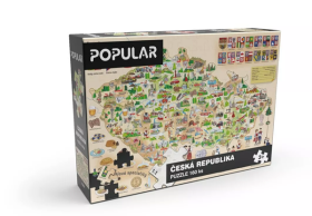 Puzzle Mapa České republiky 160 ks