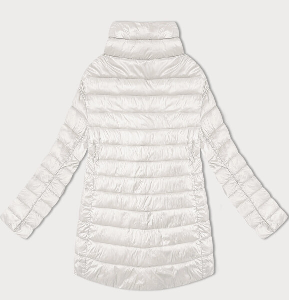 Dámská prošívaná bunda v barvě ecru se stojáčkem Minority (P3-6908-12) odstíny bílé L (40)