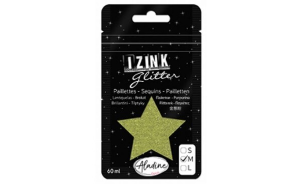 Třpytky IZINK Glitter velikost světle zelená, 60 ml, vydání