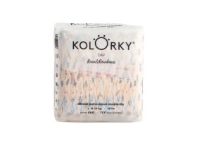 KOLORKY DAY jednorázové eko plenky déšť a duhy - L (8-13 kg), 19 ks