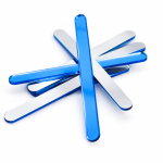 Cake star Akrylatové tyčky na nanuk zrcadlo/modrá délka 7cm (10ks)