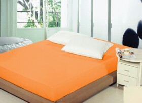 Dumdekorace Prostěradla na postel světle oranžové barvy Šířka: 90 cm | Délka: 200 cm