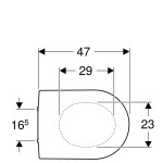 GEBERIT - iCon WC sedátko, bílá 574120000