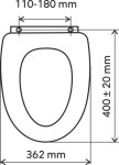 Sedátko dřevo LYRA WC/SOFTLYRA
