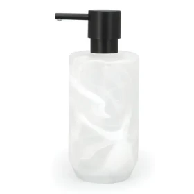 Spirella MADISON dávkovač mýdla bílý / křemenné sklo / 370 ml