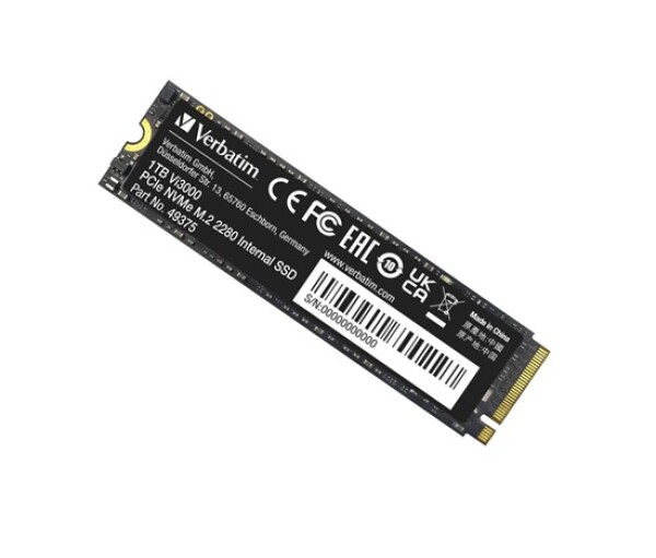 VERBATIM SSD Vi5000 Internal PCIe NVMe M.2 SSD 1TB , W 4500/ R 5000 MB/s EDF_714303