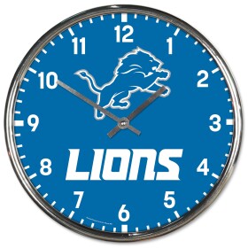 Hodiny Detroit Lions NFL Chrome Team Design