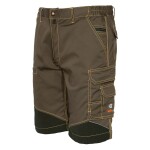 Kalhoty bermudy stretch 8834B khaki-černé M khaki-černé