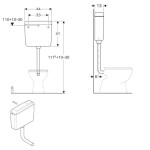 GEBERIT - Příslušenství Splachovací nádržka AP127, alpská bílá 127.005.11.1