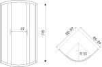 KERRA - Sprchová kabina Tiara 90 (bez vaničky) 5907548109378