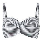 Vrchní díl plavek Swimwear Anya Stripe Bandeau Bikini black/white SW0893 70D