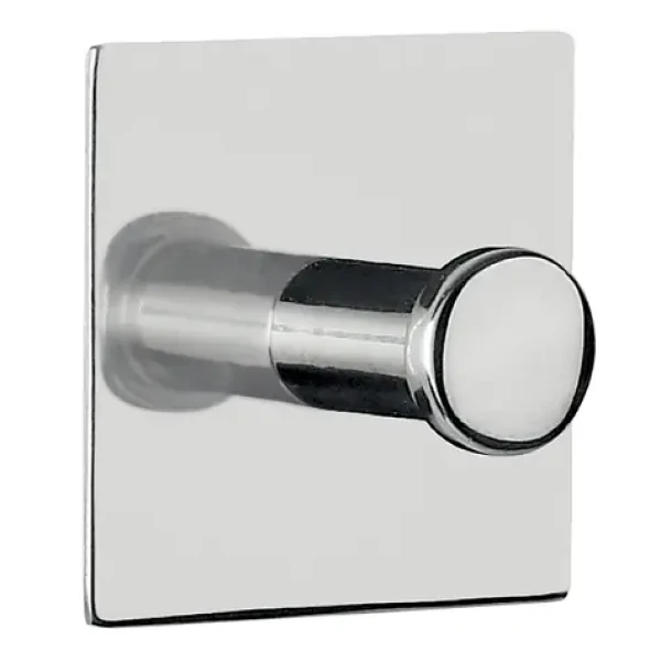 Spirella PUNT-Square hranatý háček na ručníky lesklá nerez ocel / samolepící / 45 x 45 mm (7610583139856)