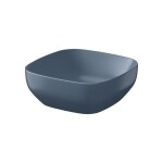 CERSANIT - Pultové umyvadlo LARGA čtvercové (38x38) modré mat, BOX K677-064