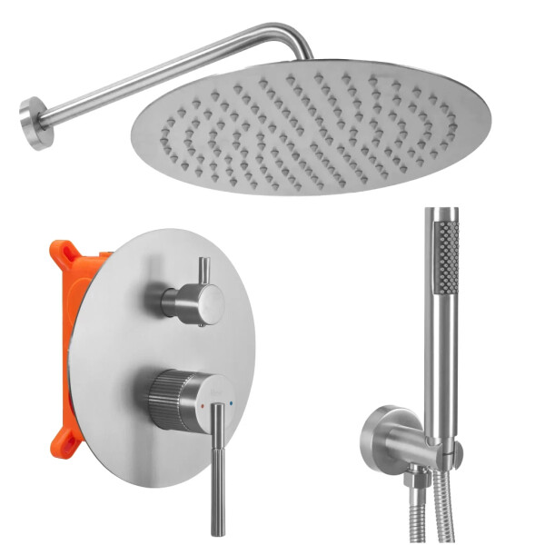 REA - Podomítkový Sprchový Set Argon Nickel Brush + BOX REA-P4413