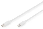 Digitus bílá / Nabíjecí a datový kabel / USB-C - Lightning / MFI / 2 m (DB-600109-020-W)