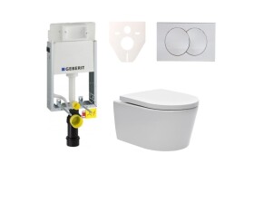 Cenově zvýhodněný závěsný WC set Geberit k zazdění + WC SAT Brevis SIKOGE1W7 SIKOGE1W7