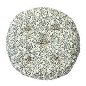 MADAM STOLTZ Kulatý podsedák Blue Ø 45 cm, modrá barva, textil