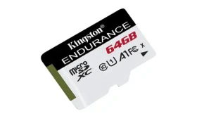 Kingston Endurance microSDXC 64GB bez adaptéru / UHS-I U1 / čtení: až 95MBs / zápis 45MBs (SDCE/64GB)