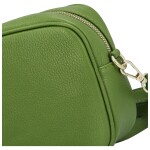 Elegantní dámská kožená crossbody kabelka Liane, zelená